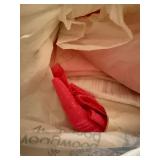 Mixed Fabric Remnant Lot Aida Cloth Sewing Craft Textiles Boxed