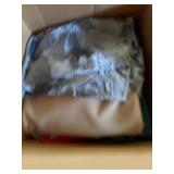 Mixed Fabric Remnant Lot Aida Cloth Sewing Craft Textiles Boxed