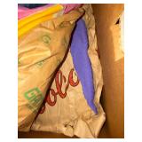 Mixed Fabric Remnant Lot Aida Cloth Sewing Craft Textiles Boxed