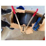 Cobra Poly Strapping Tool Lot Banding Tensioner Sealer w Strap Clips
