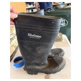 LaCrosse Rubber Work Rain Boots Black USA Made Size 9 Good