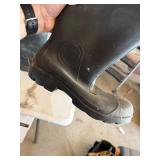 LaCrosse Rubber Work Rain Boots Black USA Made Size 9 Good