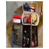 Plano Toolbox Lot w/ Skil Tool, Drill Bits, Hardware & Supplies
