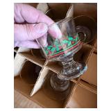 Andre Champagne Cellars Vintage Christmas Glassware Lot w/ Boxes