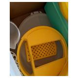 Vintage Tupperware Kitchen Storage Serving Pieces Mixed Lot Yellow Green