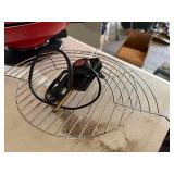 Vintage Red Electric Wok w/ Lid Temp Control Rack Countertop Cooker