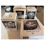 Tiara Collection Acrylic Serveware Barware Lot w/ Boxes Vintage