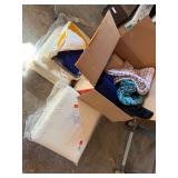 Mixed Vintage Fabric & Blanket Lot Chatham Wool King Plaid Textiles