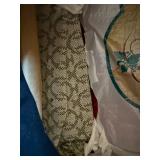Mixed Vintage Fabric & Blanket Lot Chatham Wool King Plaid Textiles