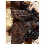 Vintage Real Fur Collar & Black Fur Craft Lot Eaton