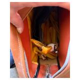 Mixed Tent Canopy Pole Parts Lot w Storage Bags Yellow Hardware