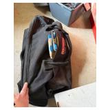 Mixed Tool Lot w Craftsman Bag Toolbox Leather Pouches & Parts