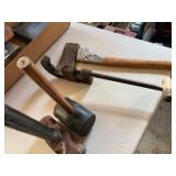 Vintage Heavy Hand Tool Lot Sledge Rubber Mallet Pipe Cutter Good