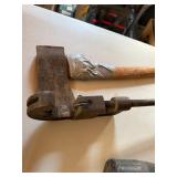 Vintage Heavy Hand Tool Lot Sledge Rubber Mallet Pipe Cutter Good