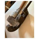 Vintage Heavy Hand Tool Lot Sledge Rubber Mallet Pipe Cutter Good