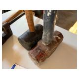 Vintage Heavy Hand Tool Lot Sledge Rubber Mallet Pipe Cutter Good