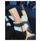 Pair of Handmade Wooden Boot Jack Stands Rustic Farmhouse Boot Removers