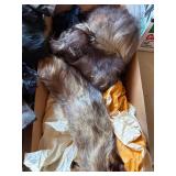 Vintage Real Fur Lot Sheared Pelts Stoles Collars Craft Wear As Found