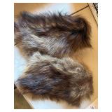 Vintage Real Fur Lot Sheared Pelts Stoles Collars Craft Wear As Found