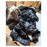 Vintage Real Fur Lot Sheared Pelts Stoles Collars Craft Wear As Found