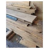 Pine Lumber Assortment - Long Planks & Trim, Mixed Widths, 8-12 ft