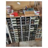 Servalite Metal Parts Cabinet with Small Drawers - Hardware Organizer for Workshop