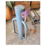 Blue Steel Cylinder with Dual U-Handles - 50 lb