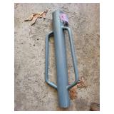 Blue Steel Cylinder with Dual U-Handles - 50 lb