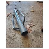 Blue Steel Cylinder with Dual U-Handles - 50 lb