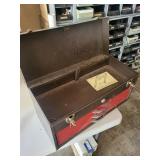 Craftsman Toolbox Set - Gray Top Chest & Red & Black 3-Drawer Chest (Lot of 2)