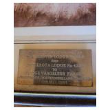 Macalester Lodge 290 & Minnesota Lodge 4259 Commemorative Framed Masonic Print (1901)