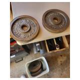 25 LBS Standard Weight Plates - Steel Gym Weights (Rusty)
