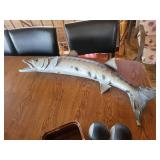 Large Swordfish/Marlin Decorative Sculpture - Gray Plaster Finish