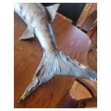 Large Swordfish/Marlin Decorative Sculpture - Gray Plaster Finish