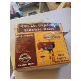 Northern Industrial Tools 440-Lb Capacity Electric Hoist - 110V/60Hz, 3/4 HP, 39 ft Cable