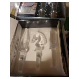 Mikasa Crystal Bottle Stoppers (Set of 4) & Appletini Party Set & Villeroy & Boch CocktailHour Wine Stoppers (Set of 3)