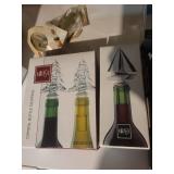 Mikasa Crystal Bottle Stoppers (Set of 4) & Appletini Party Set & Villeroy & Boch CocktailHour Wine Stoppers (Set of 3)