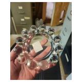 Mikasa Morning Sun Crystal Candle Holders & Coasters - 5 Inch (12.5 cm) Boxed Set