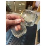 Mikasa Morning Sun Crystal Candle Holders & Coasters - 5 Inch (12.5 cm) Boxed Set