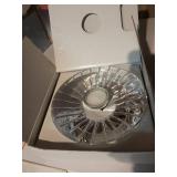 Mikasa Morning Sun Crystal Candle Holders & Coasters - 5 Inch (12.5 cm) Boxed Set