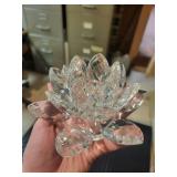 Park Lane Champagne Chiller (Lot of 2) - Clear Crystal Faceted Leaf Design