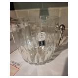 Park Lane Champagne Chiller (Lot of 2) - Clear Crystal Faceted Leaf Design