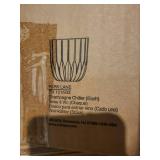 Park Lane Champagne Chiller (Lot of 2) - Clear Crystal Faceted Leaf Design