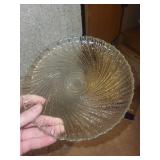 Ribbed Glass Bowls Set - Clear/Smoked, Assorted Sizes