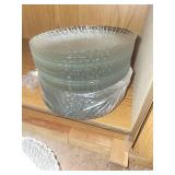 Ribbed Glass Bowls Set - Clear/Smoked, Assorted Sizes