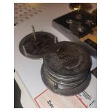 Vintage Brass Candle Holders, Maple Leaf Wood Plaques & Winnipeg Canada Photo Frame Decor