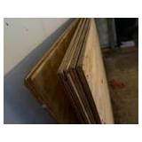 Tongue & Groove Plywood Sheathing Panels Lot of 5 Approx 4x8 Good