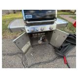 Weber Genesis 3-Burner Gas Grill w/ Side Burner & Cover Used