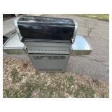 Weber Genesis 3-Burner Gas Grill w/ Side Burner & Cover Used