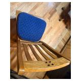 Mission Style Dining Table Set Stone Insert Top 6 Chairs Used